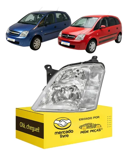 Farol Esquerdo Meriva 2003 04 05 06 07 08 09 10 11 2012 Esquerdo/motorista