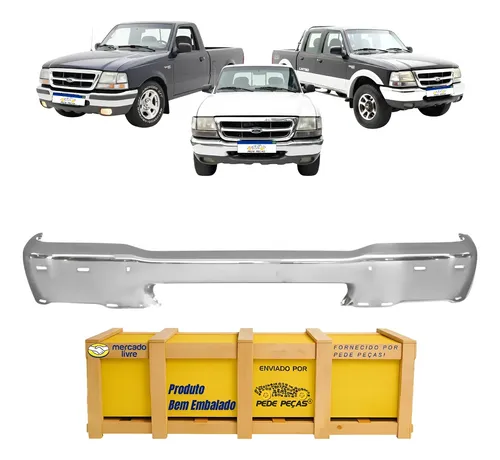 Parachoque Dianteiro Ford Ranger Xlt 1998 A 2004 C/furo Cromado