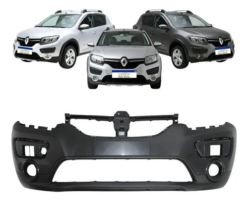 Parachoque Dianteiro Renault Sandero Stepway 2014 A 2019 Preto