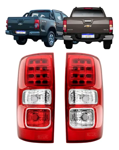 Par Lanterna S10 2013 2014 2015 2016 2017 2018 A 2024 C/led Ambos Lados Vermelho