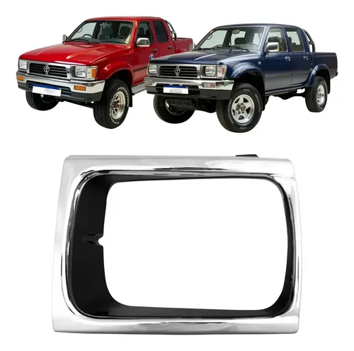 Moldura Le Farol Toyota Hilux 1992 1993 1994 A 2001 Cromado Cromado