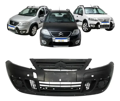 Parachoque Dianteiro C3 2008 2009 2010 2011 2012 Com Furo