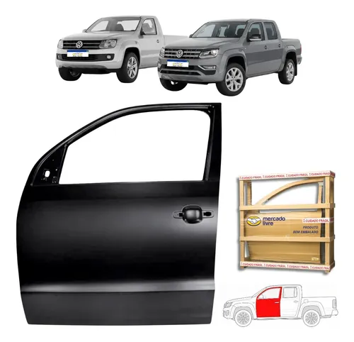 Porta Dianteira Vw Amarok 2010 2011 2012 2013 2014 A 2024 Le Dianteira Esquerdo Motorista Preto