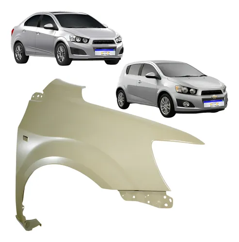 Paralama Chevrolet Sonic 2012 2013 2014 Novo L.d Cinza