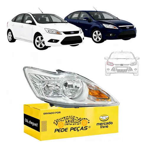 Farol Sinaleira Focus Sedan 2009 2010 2011 2012 A 2013 Ld Direito/passageiro