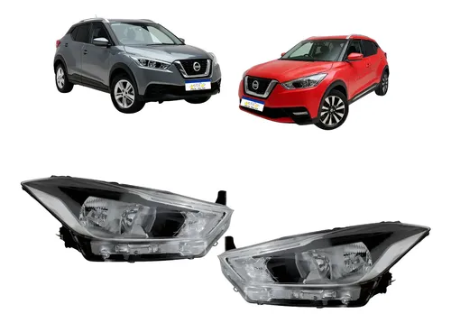 Farol Nissan Kicks 2017 2018 2019 2020 A 2021 Par Com Led 