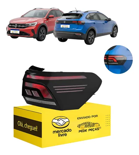 Lanterna Volkswagen Nivus 2020 21 22 A 2026 C/led Nova L.d Direito/passageiro Fumê