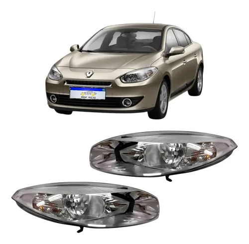 Par Farol Fluence 2011 A 2015 Elétrico Com Motor S/projetor Ambos Lados