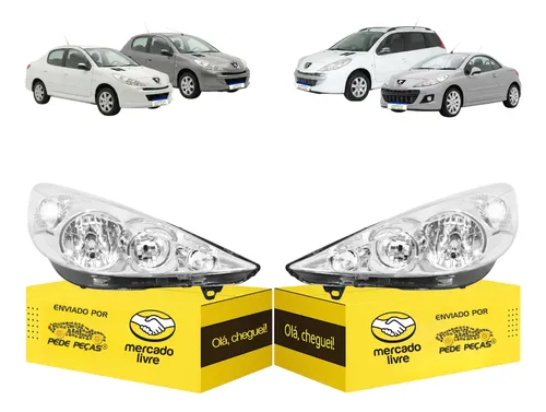 Par Farol Peugeot 207 2008 2009 2010 2011 2012 2013 A 2015  Direito