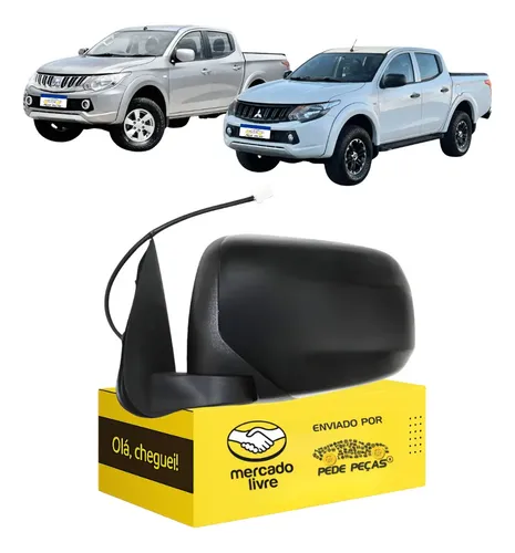 Retrovisor Mitsubishi L200 Triton 2017 A 2022 Elétrico