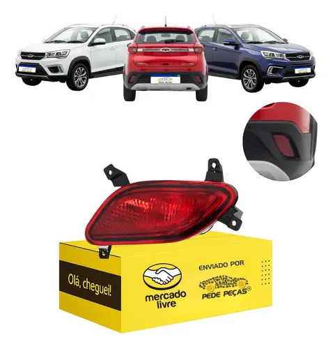 Refletor Parachoque Chery Tiggo 2 2018 19 A 2022 C/função Ld