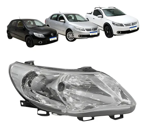 Farol Volkswagen Gol Voyage Saveiro 2009 A 2013 Direito Direito