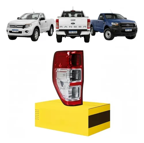 Lanterna Traseira Ford Ranger 2013 A 2023 Esquerda Esquerdo/motorista Vermelho