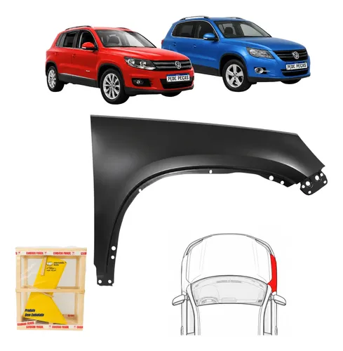 Paralama Vw Tiguan 2009 10 11 12 13 14 15 16 2017 Ld