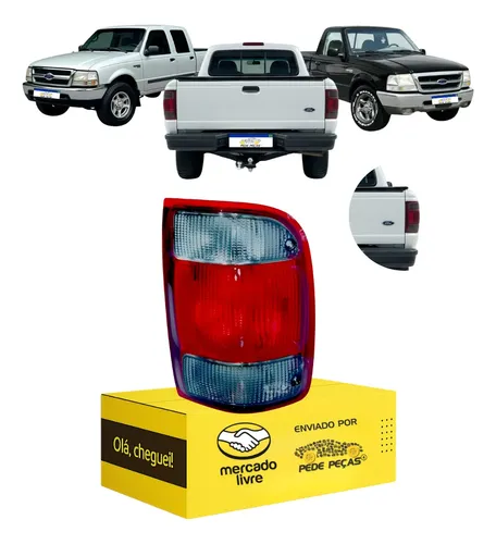 Sinaleira Traseira Ford Ranger 1998 99 A 03 2004 Fumê Ld Direito/passageiro Bicolor Fumê