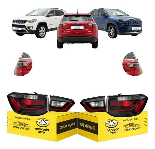 Jogo Sinaleira Traseira Jeep Compass 2022 2023 A 2026 C/led Ambos Lados
