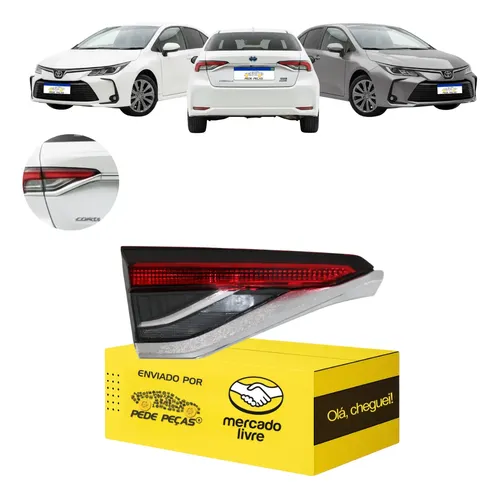 Lanterna Tampa Toyota Corolla Gli 2020 2021 A 2026 S/led Le Esquerdo/motorista Vermelho