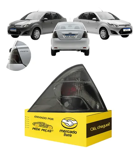 Lanterna Ford Fiesta Sedan 2011 2012 2013 2014 Fume Nova Le Esquerdo/motorista Fumê
