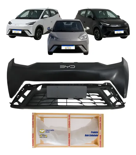 Parachoque + Grade Byd Dolphin Mini 2024 2025 2026 Preto Preto