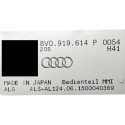 Kit Multimidia Audi A3 2014 A 2017 Com Moldura Original Preto
