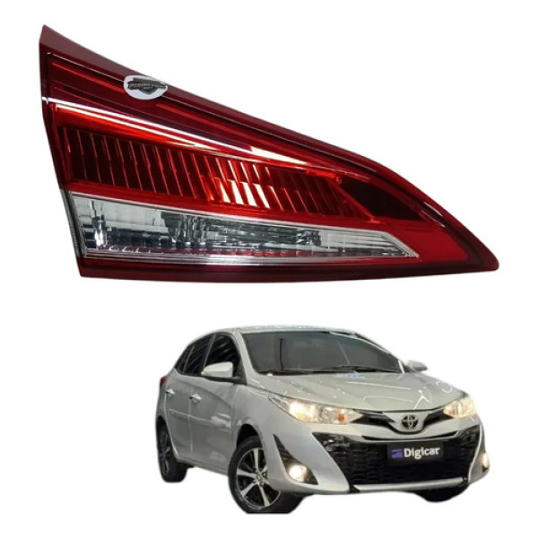 Lanterna Traseira Yaris Hatch Sem Led 2018 2021 Esquerda Esquerdo/motorista Vermelho