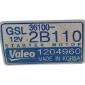 Motor Arranque Hyundai Hb20 1.6 Manual 2020 361002b110