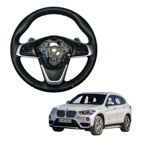 Volante De Direcao Original Bmw X1 2016 2017 2018 2019 Preto