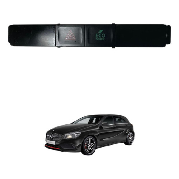 Botao Comando Pisca Alerta Mercedes A250 2015 2018 Preto
