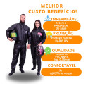 Melhor Capa Chuva Motoqueiro Motoboy Impermeável Pvc Fem Mas