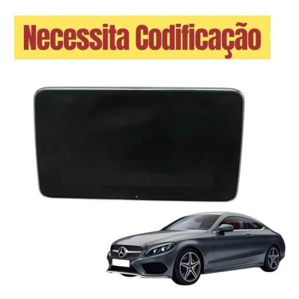 Central Multimídia Mercedes C250 2015 2016 2017 Original Preto