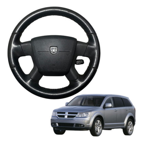 Volante De Direcao Dodge Journey 2.7 2007 2008 2009 2010 Preto