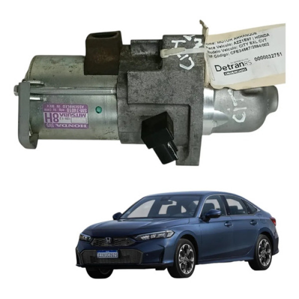 Motor Partida Honda City Wrv 1.5 2015 2022 Sm74018