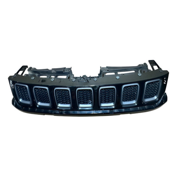 Grade Dianteira Jeep Compass 2017 2018 2019 2020 2021 Preto Brilhante