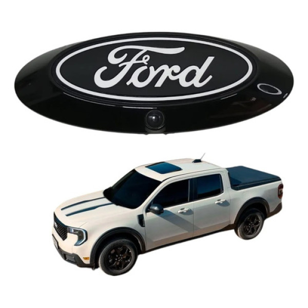 Câmera De Ré Emblema Ford Maverick 2024 2025 Original