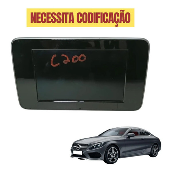 Tela Multimídia Mercedes C200 2014 2015 2016
