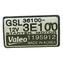 Motor Partida Hyundai Santa Fe 2.7 V6 2010 361003e100