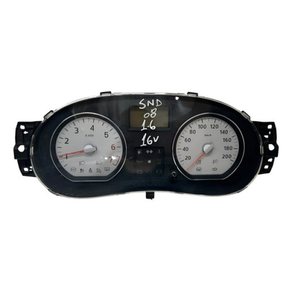 Painel Instrumento Renault Sandero Logan 2007 2012 Preto