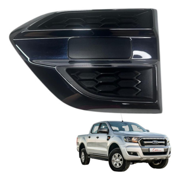 Grade Moldura Paralama Ford Ranger 2016 2020 Direita Preto