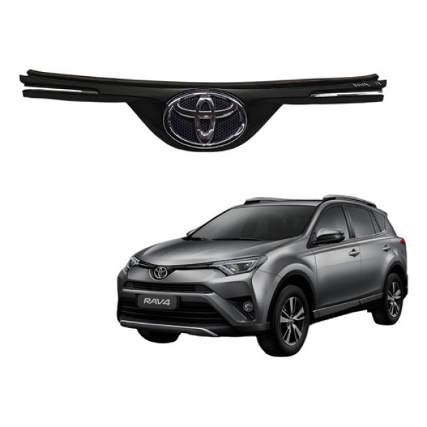 Grade Dianteira Toyota Rav4 2016 2017 2018 Original Emblema