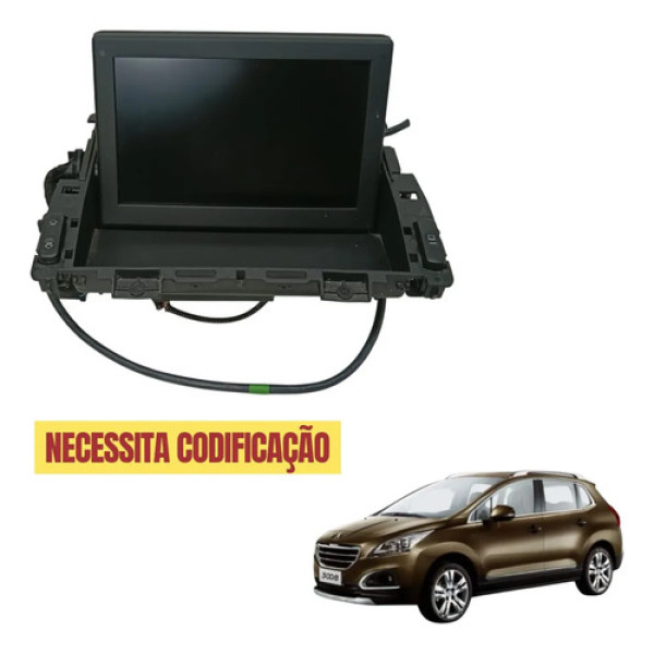 Tela Multimídia Dobravel Peugeot 3008 2014 2015 2016