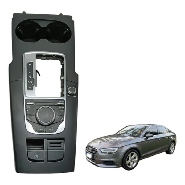 Moldura Console Central Comando Rádio Audi A3 2014 A 2016
