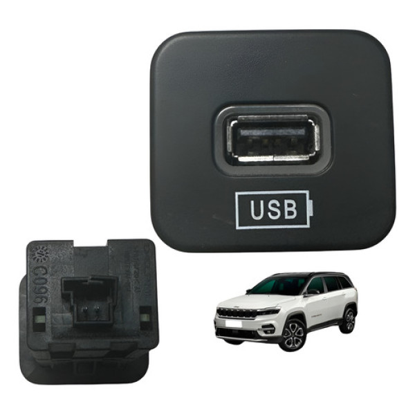 Entrada Usb Jeep Commander 2022 2024 Console Traseiro