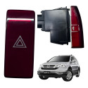 Botao Comando Pisca Alerta Honda Crv 2007 2011 Original Preto