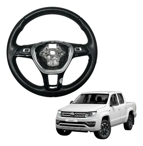 Volante Direcao Volkswagen Amarok 2020 2024 V6 Original Preto