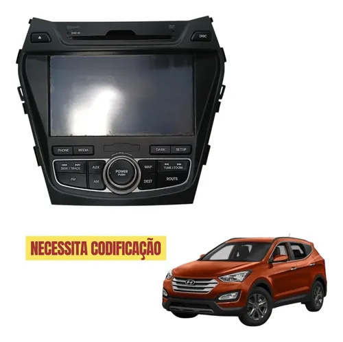 Multimídia Hyundai Santa Fe 2014 2015 2016 2017 2018