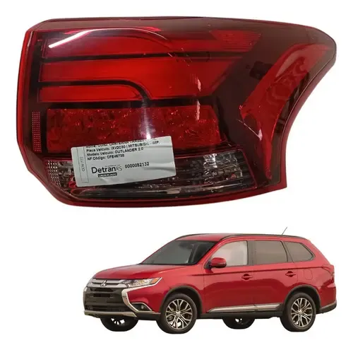Lanterna Traseira Outlander 2016 2017 2018 2019 2020 Direita Direito/passageiro Vermelho