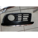 Aplique Farol De Milha Jetta  Preto Com Cromado