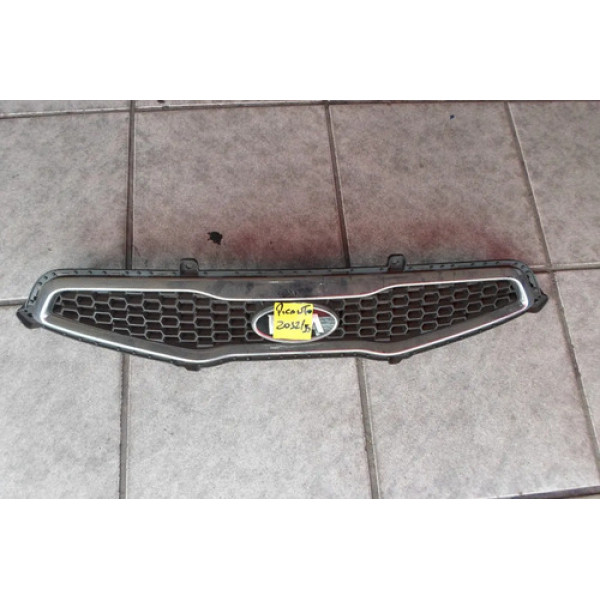 Grade Dianteiro Kia Picanto 2012 2013 2014 2015 Preto Cromado