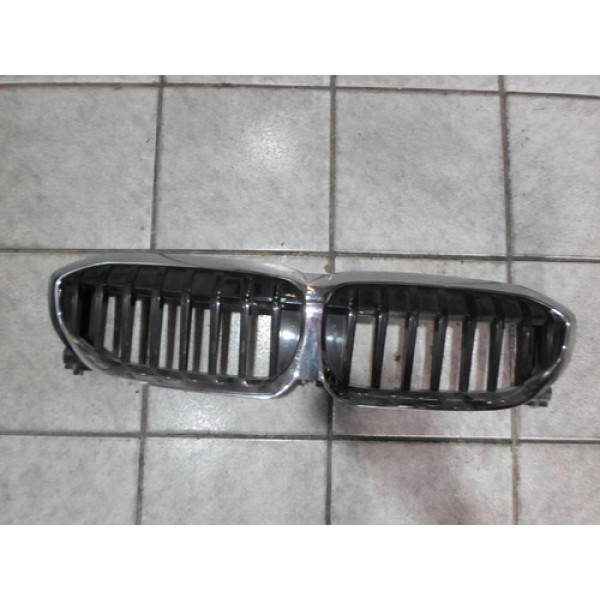 Grade Do Parachoque Bmw 320 2019 2020 2021 2022 #644 Cinza Fosco