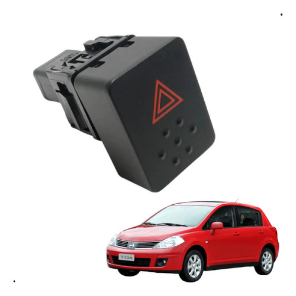 Botão Pisca Alerta Nissan Tiida 2008 Original